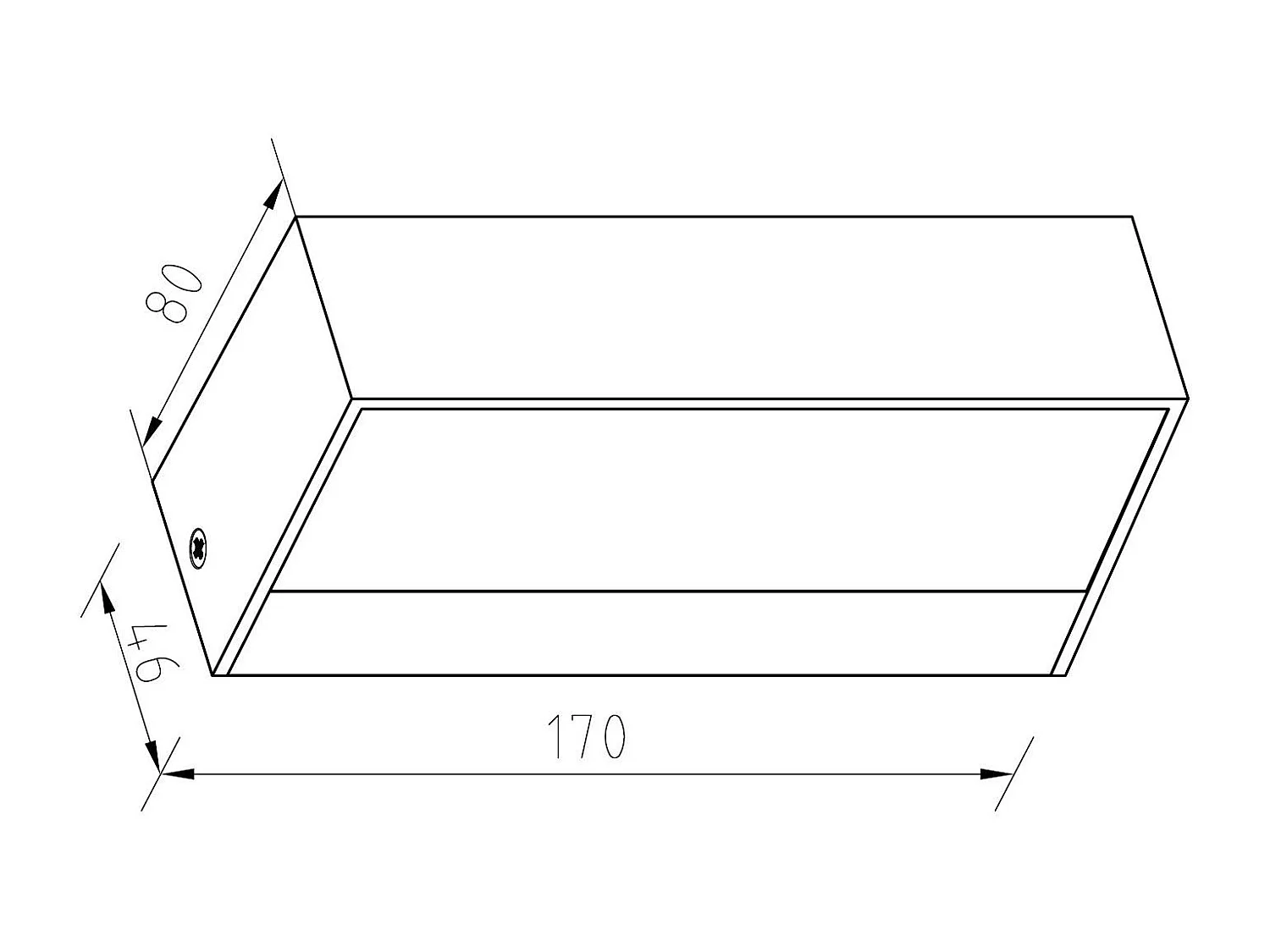 Applique Murale LED Extérieure Galeo IP65 9W Éclairage Double Face 4000K Blanc neutre