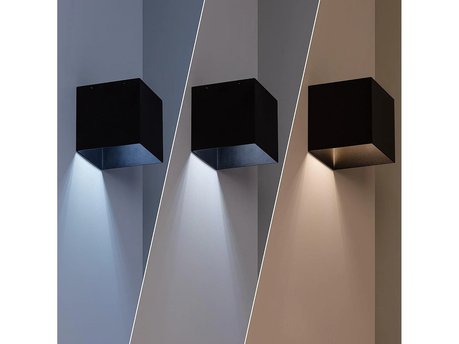 Applique Murale LED Extérieure Solaire Eros avec Détecteur de Mouvement Radar IP65 3000K Blanc chaud