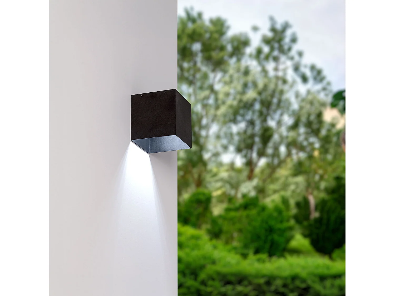 Applique Murale LED Extérieure Solaire Eros avec Détecteur de Mouvement Radar IP65 3000K Blanc chaud