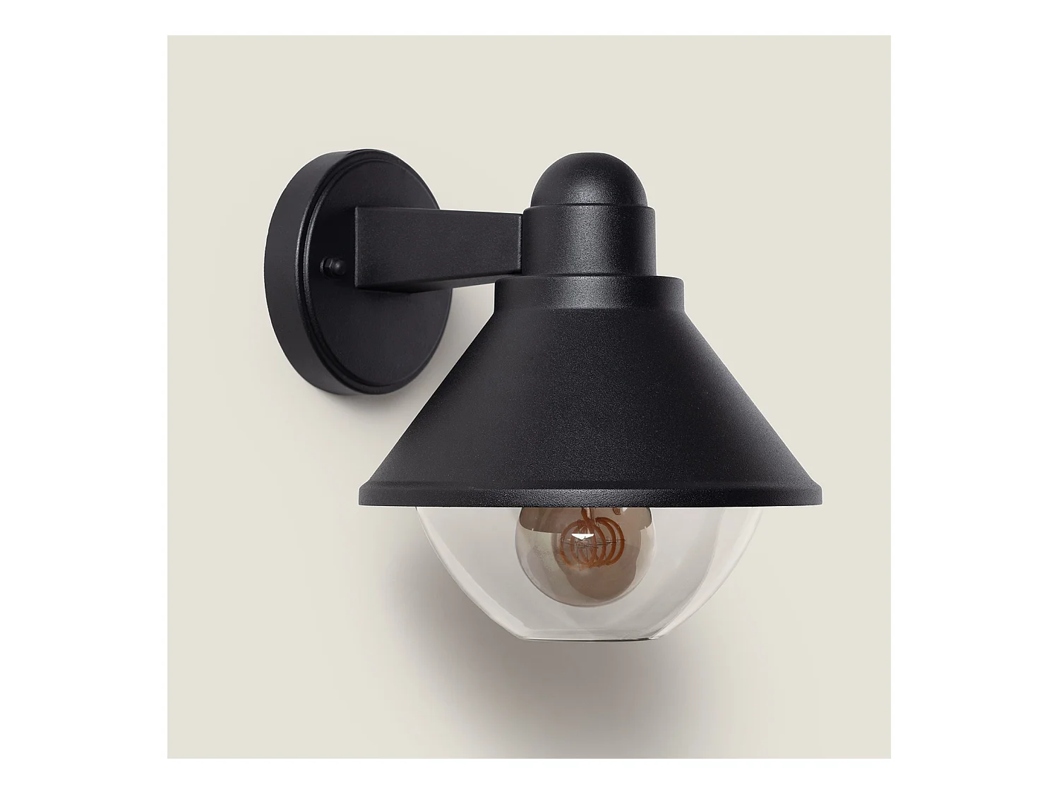 Lampe Murale Extérieure Aluminium Valera  Noir