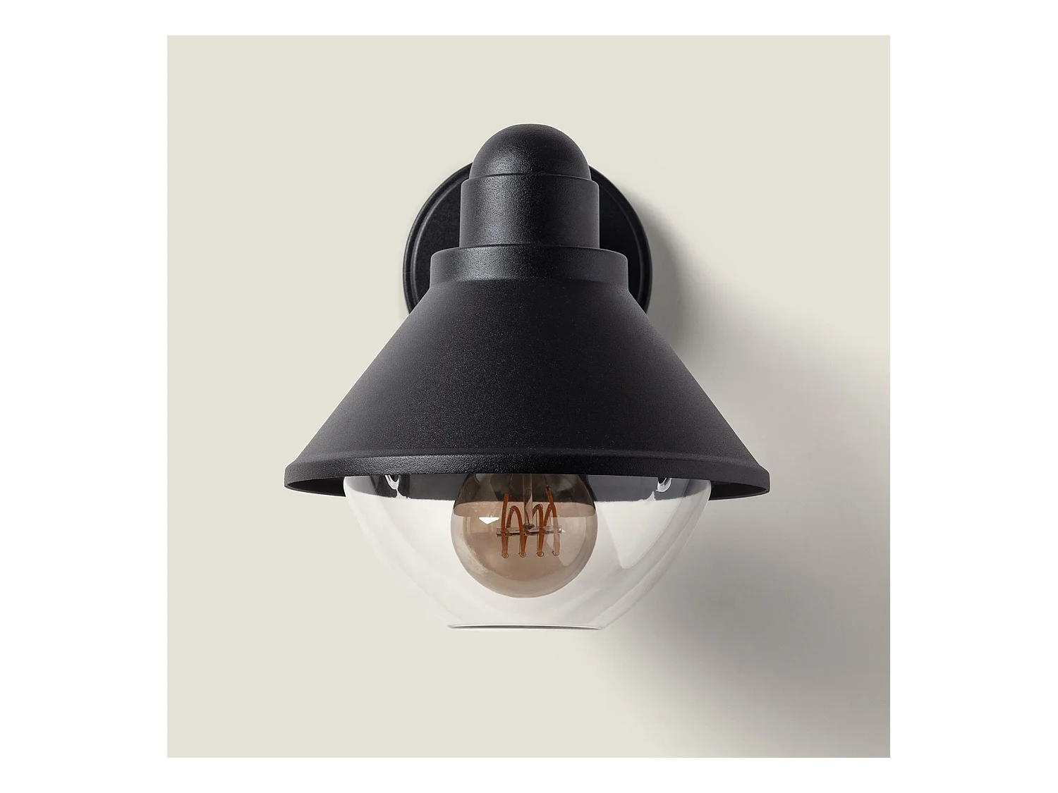 Lampe Murale Extérieure Aluminium Valera  Noir