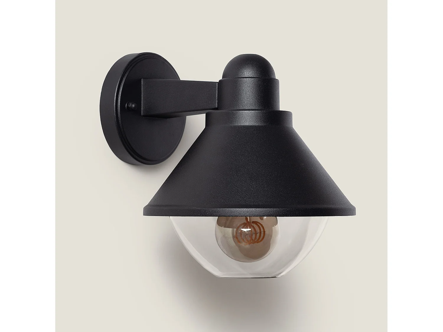 Lampe Murale Extérieure Aluminium Valera  Noir