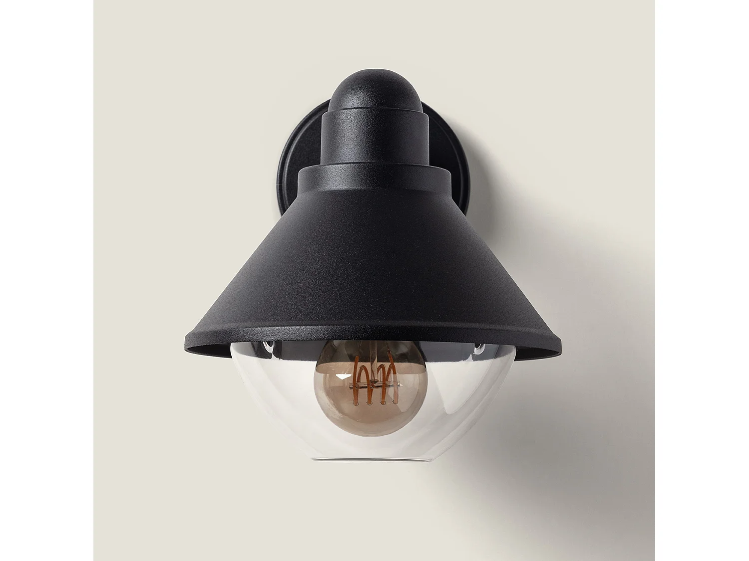 Lampe Murale Extérieure Aluminium Valera  Noir