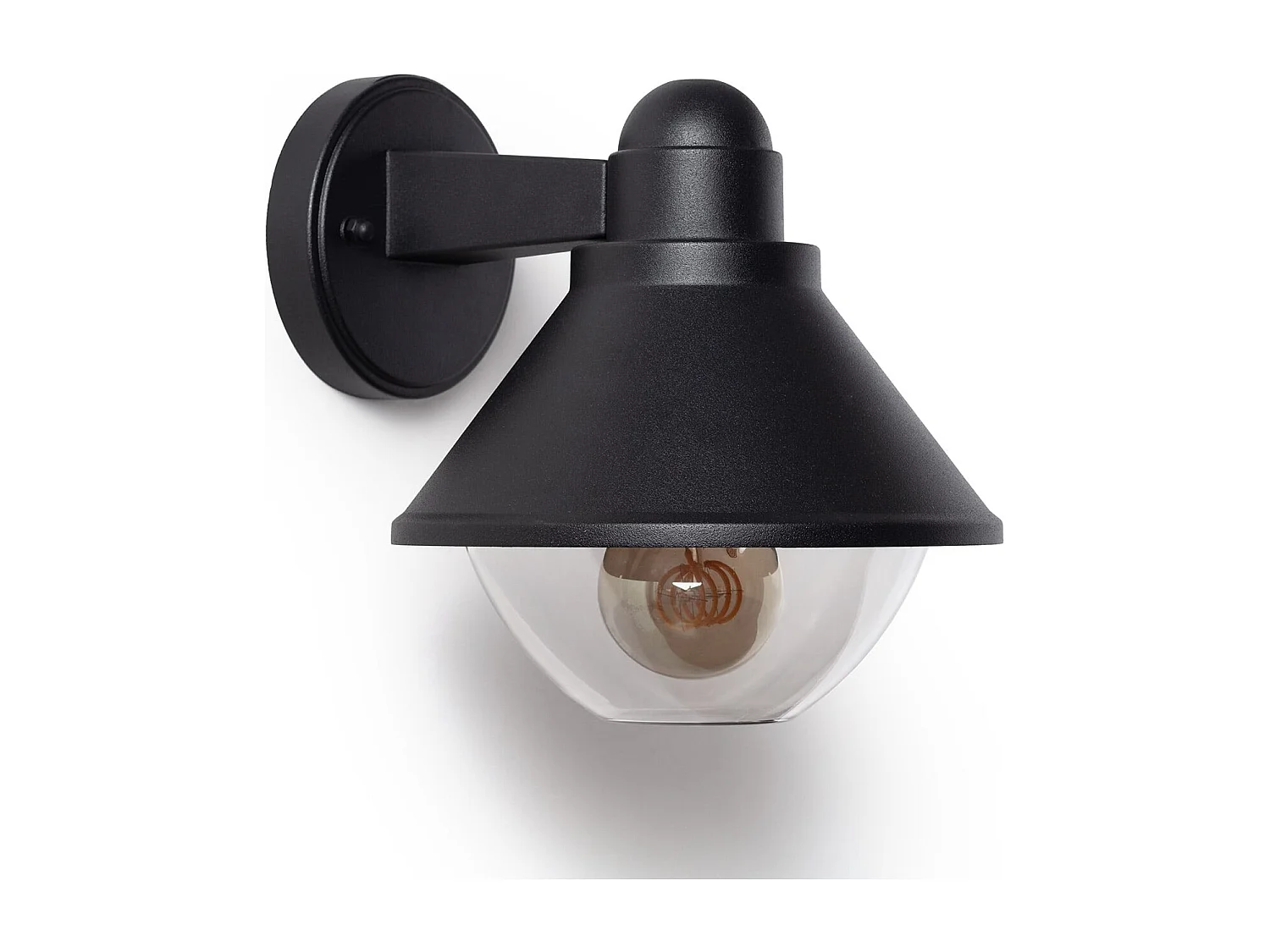 Lampe Murale Extérieure Aluminium Valera  Noir