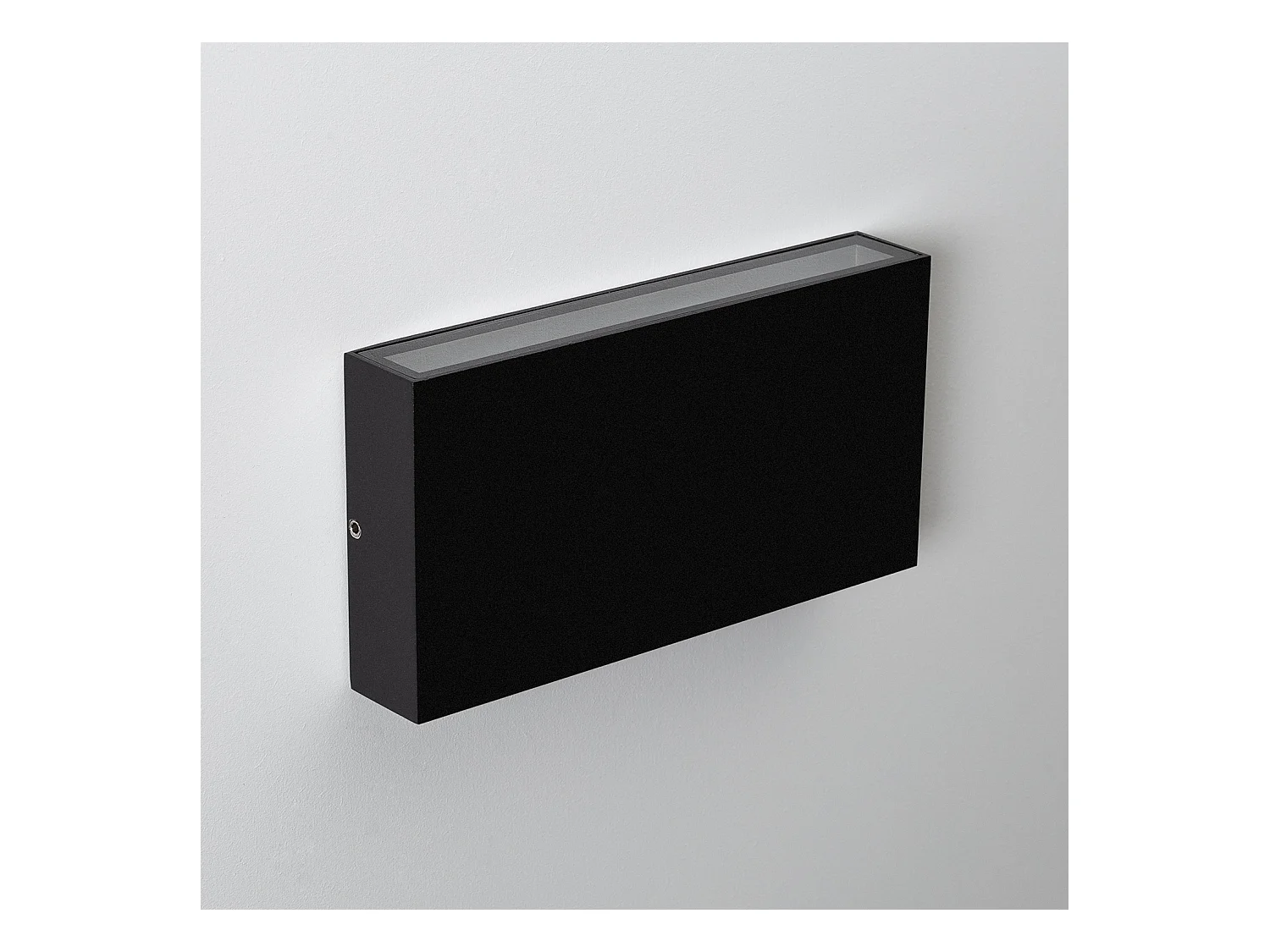 Aplique de Pared Exterior LED 10W Iluminación Doble Cara Rectangular Negro Kaira 2700K Blanco Cálido