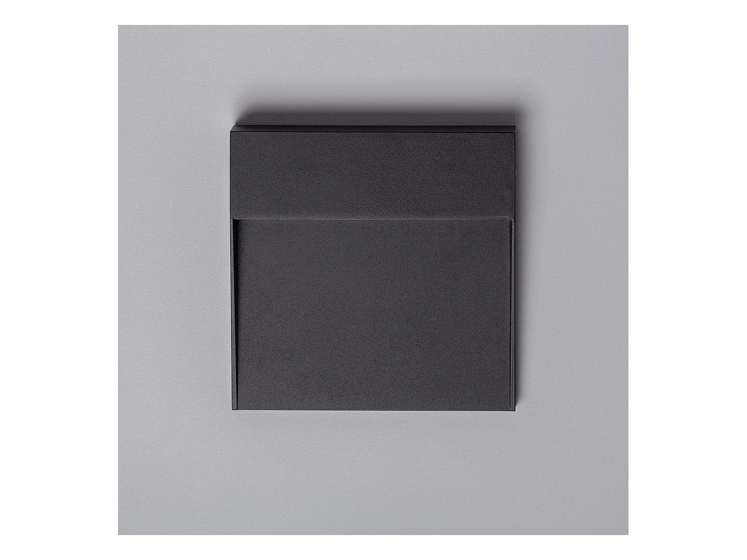 Baliza Exterior LED 6.5W Superficie Pared Cuadrado Negro Jade  Blanco Neutro 4000K