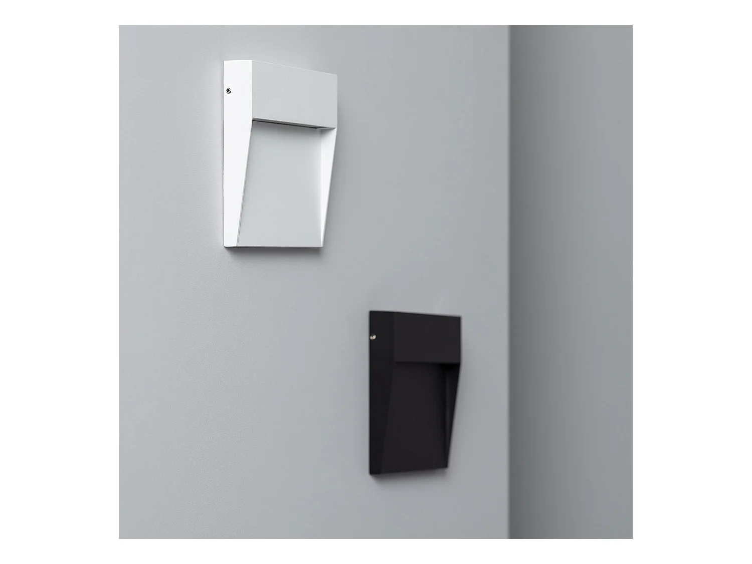 Baliza Exterior LED 6.5W Superficie Pared Cuadrado Negro Jade  Blanco Neutro 4000K