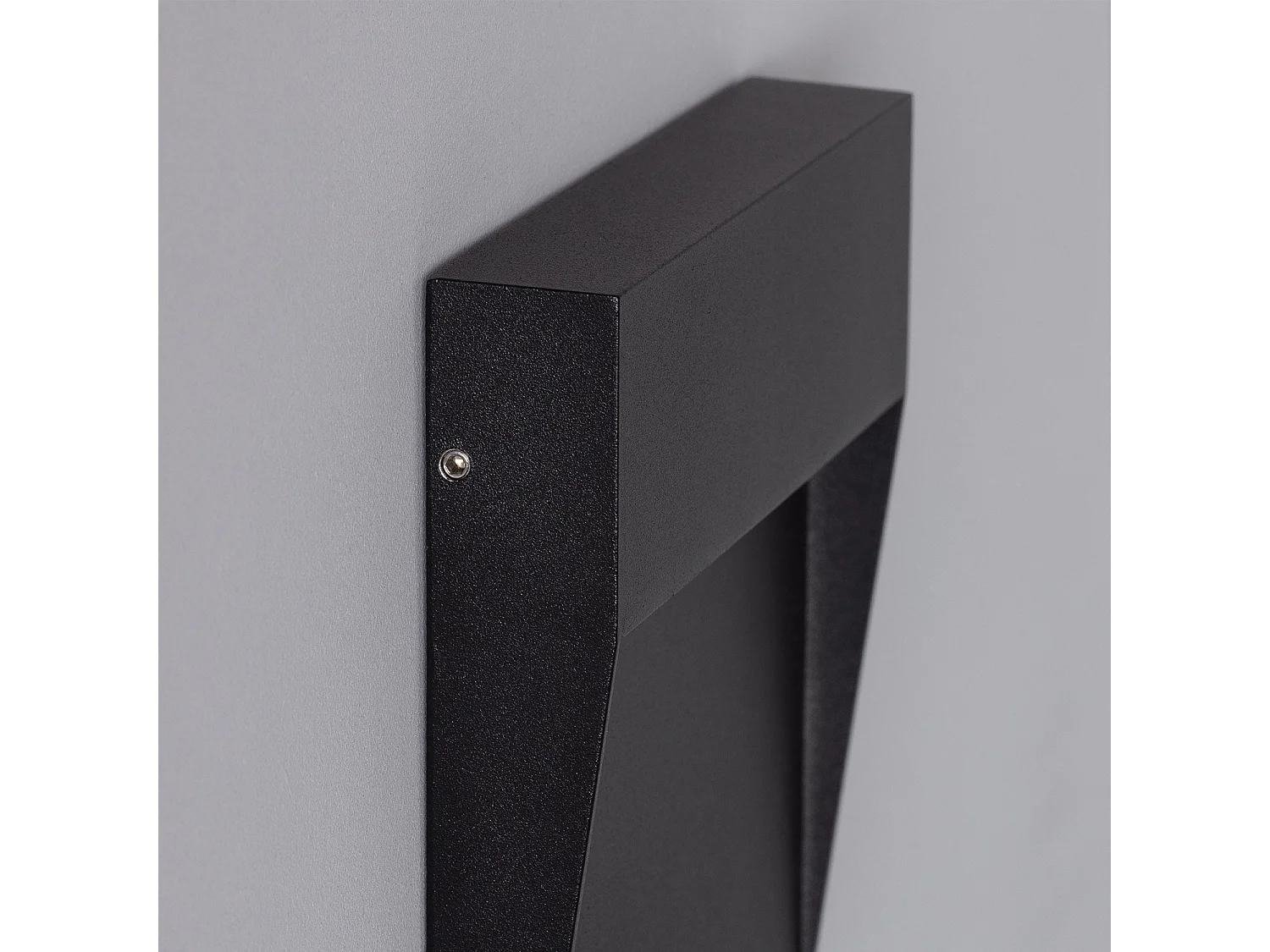 Baliza Exterior LED 6.5W Superficie Pared Cuadrado Negro Jade  Blanco Neutro 4000K