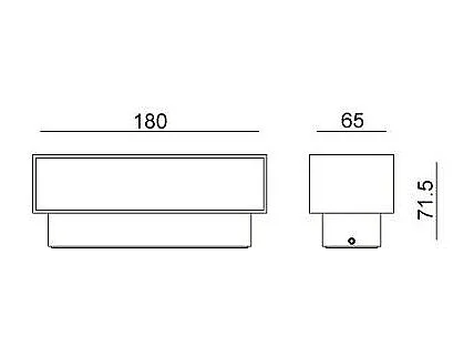 Aplique de Pared Exterior LED 11W Aluminio Iluminación Doble Cara Carinae 3000K Blanco Cálido