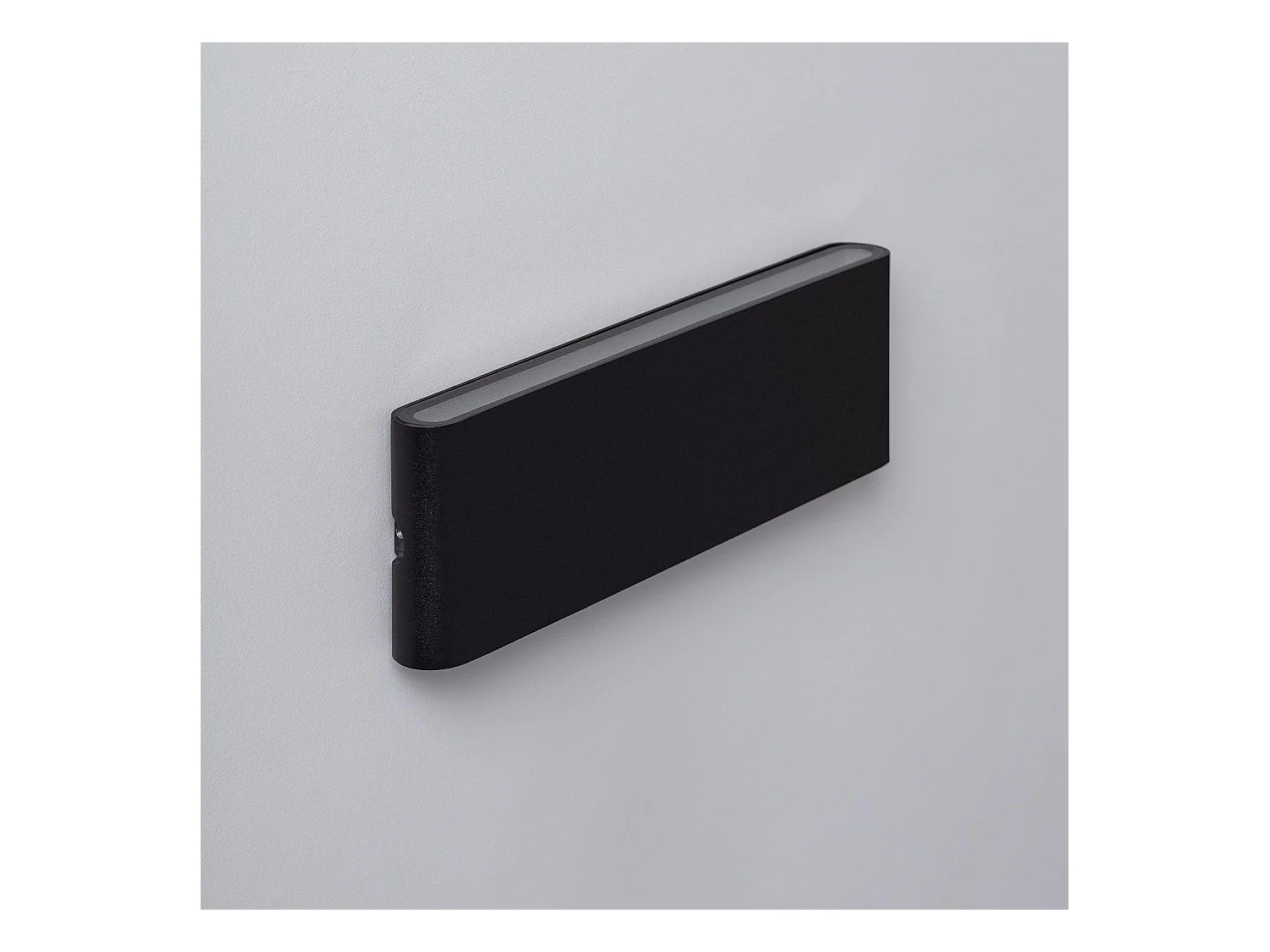 Applique Murale Extérieure LED 20W Aluminium Rectangulaire Éclairage Double Face Noire 2700K Blanc chaud