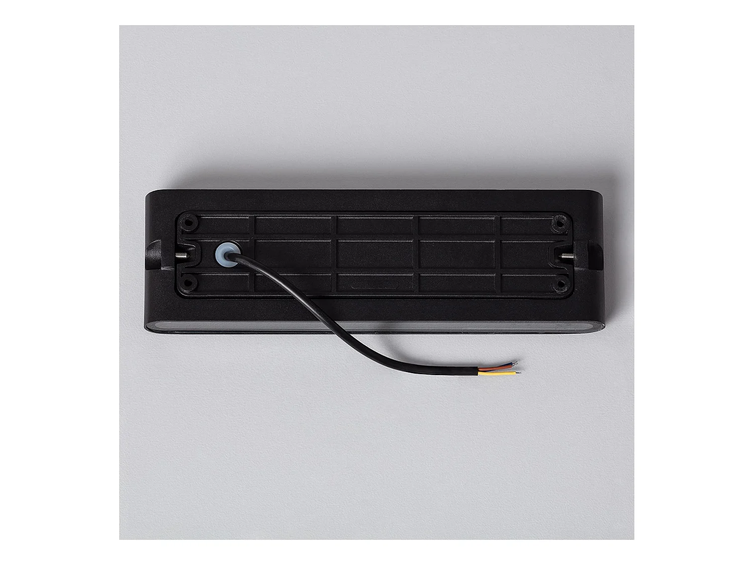 Applique Murale Extérieure LED 20W Aluminium Rectangulaire Éclairage Double Face Noire 2700K Blanc chaud