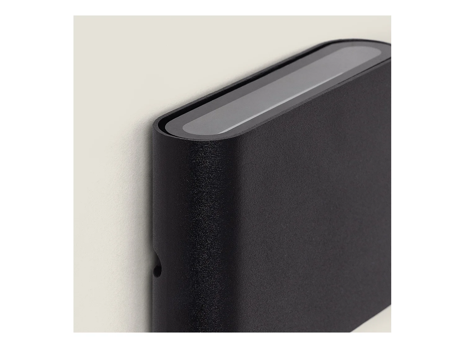 Applique Murale Extérieure LED 6W Aluminium Carrée Éclairage Double Face Noire  4000K Blanc neutre