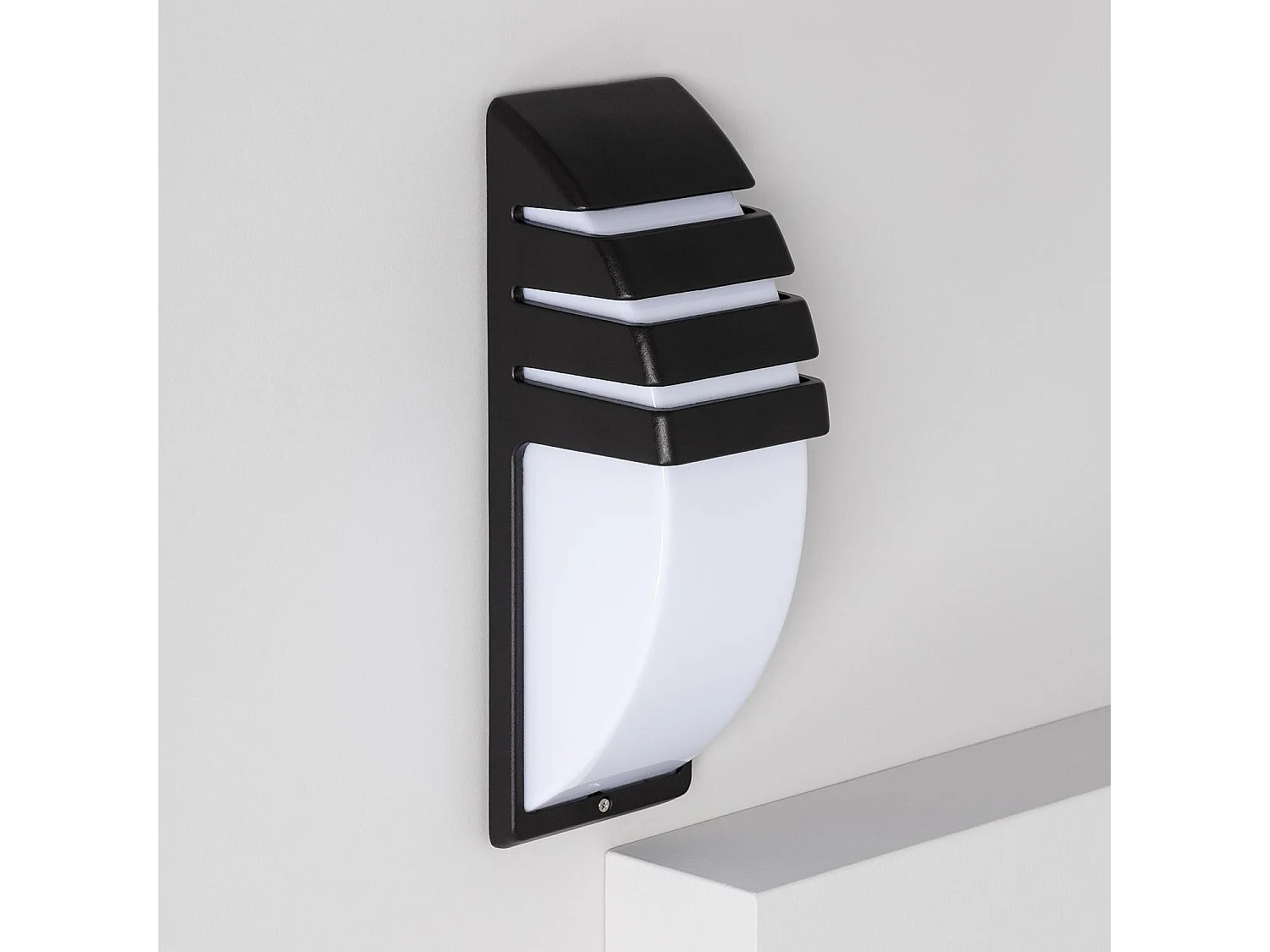 Applique Murale Extérieure Aluminium Titus Grid Noir