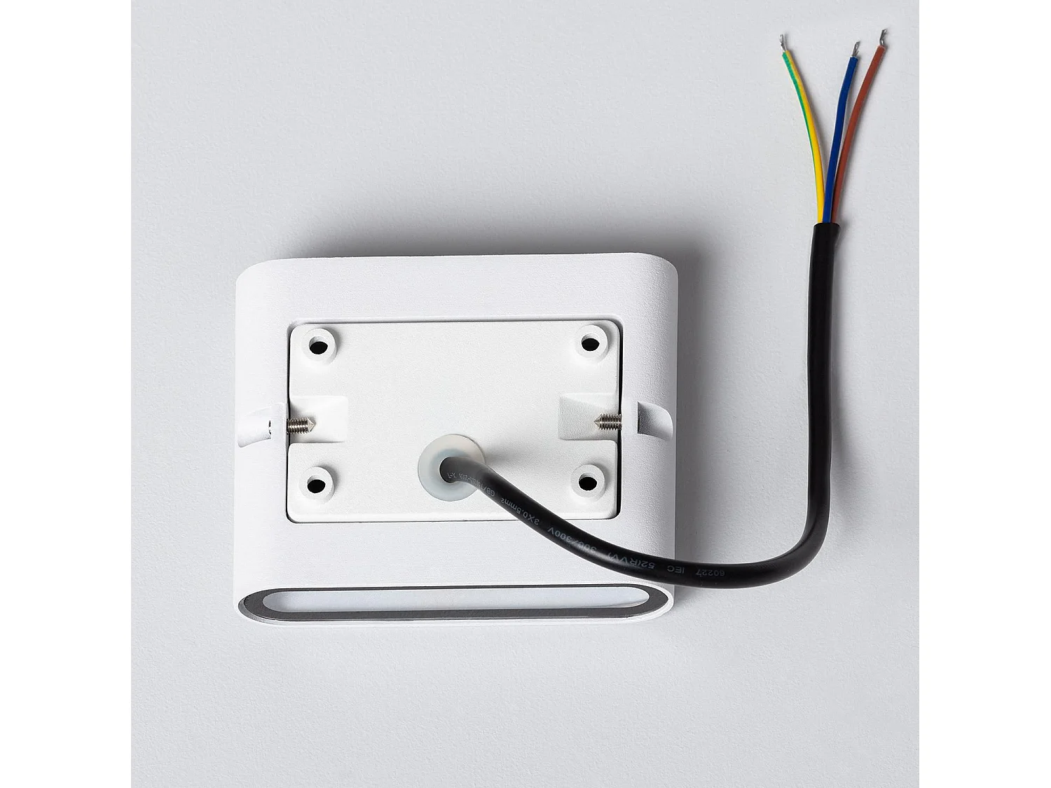 Applique Murale Extérieure LED 6W Aluminium Carrée Éclairage Double Face Blanche 2700K Blanc chaud