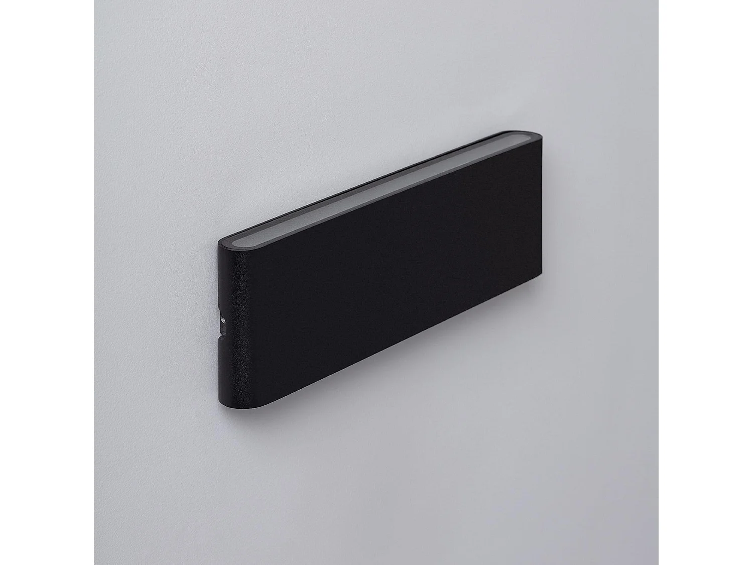 Applique Murale Extérieure LED 20W Aluminium Rectangulaire Éclairage Double Face Noire 4000K Blanc neutre