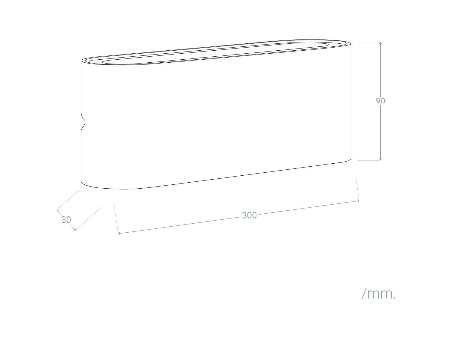 Applique Murale Extérieure LED 20W Aluminium Rectangulaire Éclairage Double Face Noire 4000K Blanc neutre