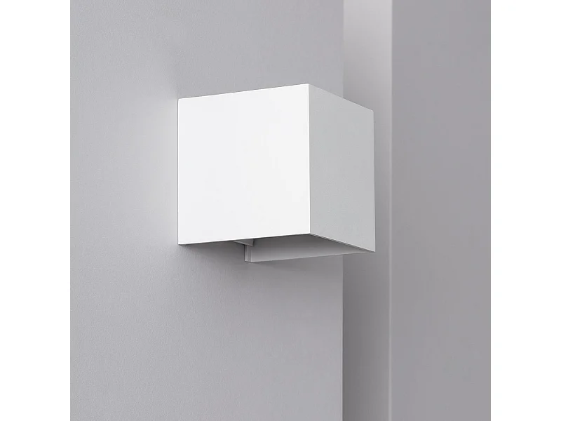 Applique Murale LED Extérieure Aluminium Eros 6W Éclairage Double Face Blanche Blanc Chaud 2700K