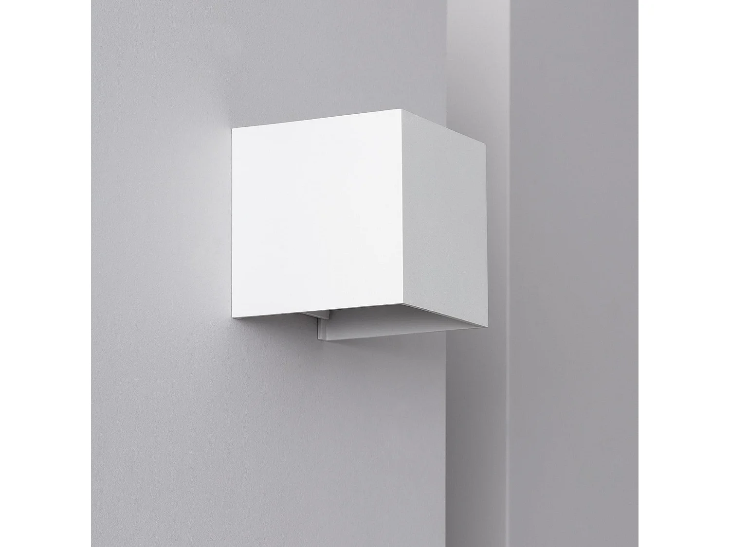 Applique Murale LED Extérieure Aluminium Eros 6W Éclairage Double Face Blanche Blanc Chaud 2700K