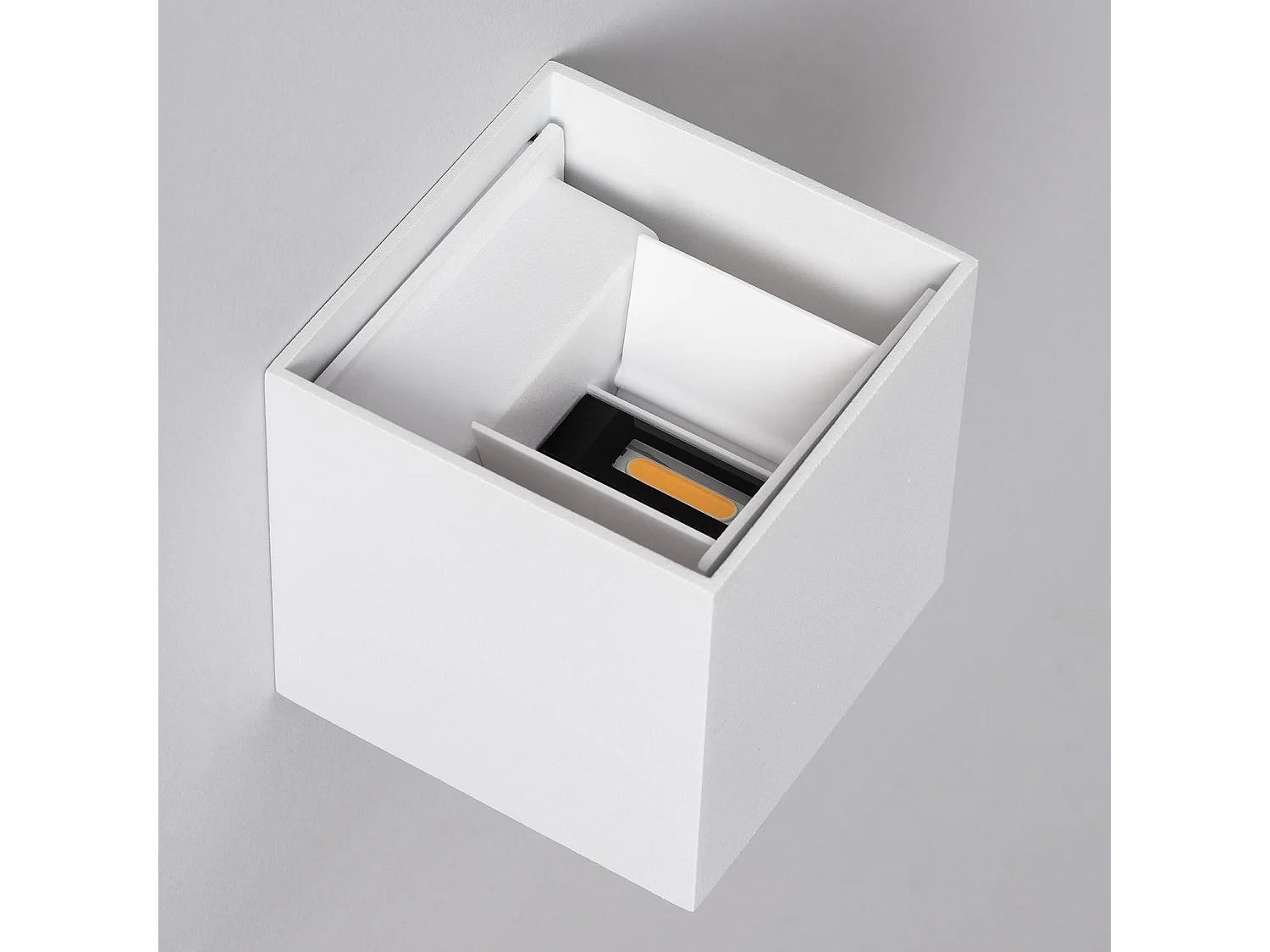 Applique Murale LED Extérieure Aluminium Eros 6W Éclairage Double Face Blanche Blanc Chaud 2700K