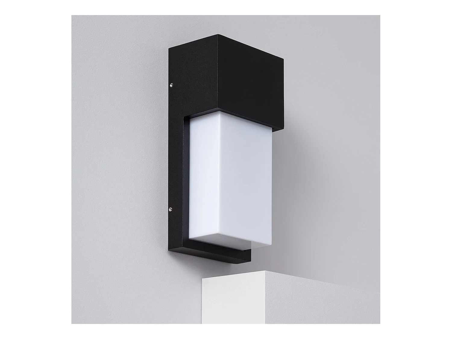 Applique da Parete per Esterni Alluminio Etnea Nero