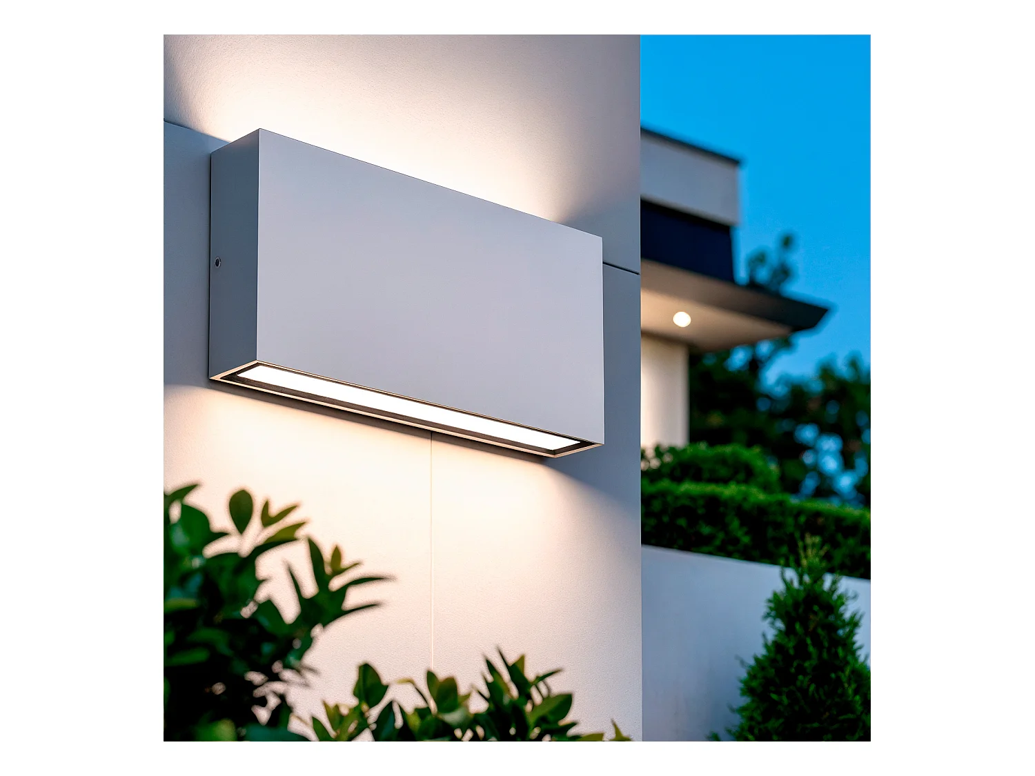 Applique Murale LED Extérieure Kaira 10W Éclairage Double Face Rectangulaire Blanche 4000K Blanc neutre