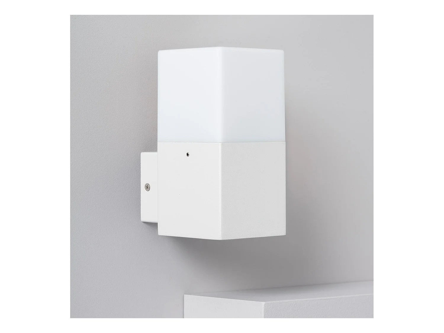 Applique Murale Extérieure Aluminium Domus Blanche Blanc