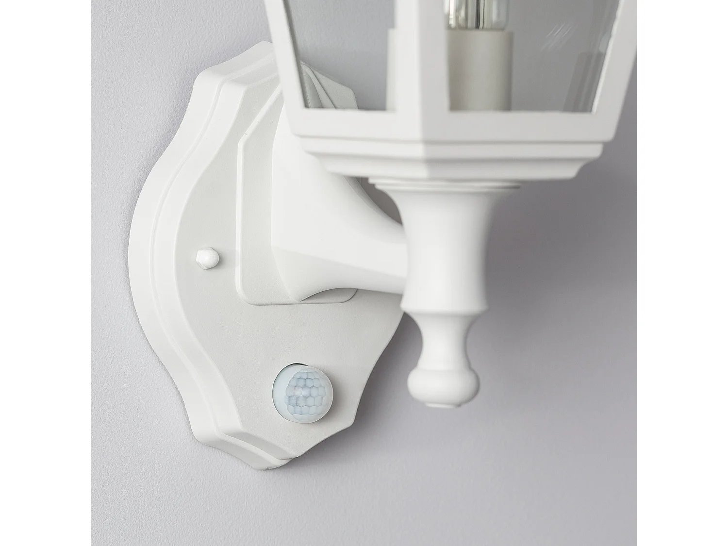 Lampe Murale Extérieure avec Détecteur de Présence PIR Mini Villa Blanc