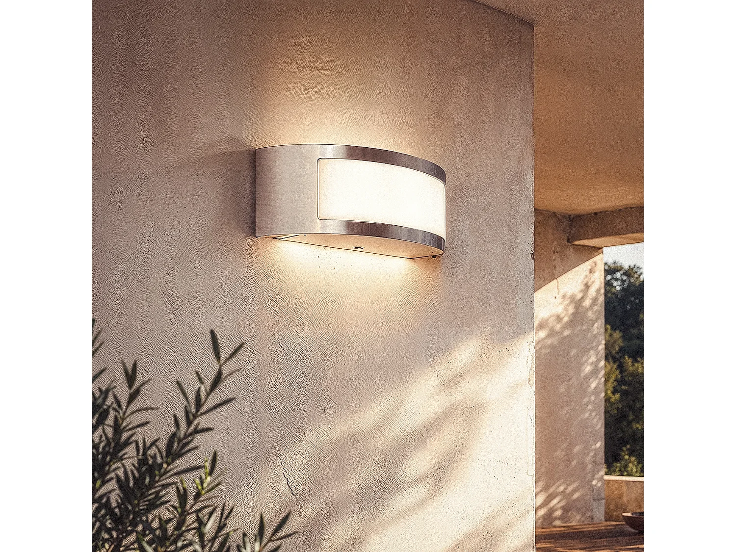 Applique Murale Extérieure Inox Girig  Argent