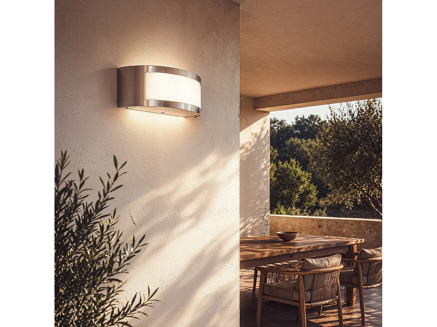 Applique Murale Extérieure Inox Girig  Argent