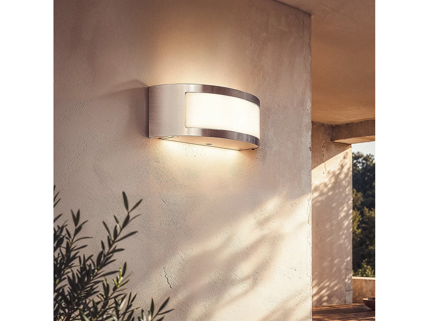 Applique Murale Extérieure Inox Girig  Argent