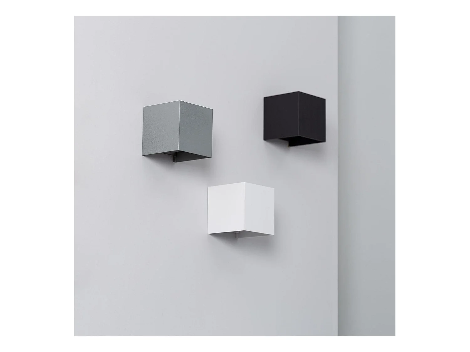 Applique Murale LED Extérieure Aluminium Eros 6W Éclairage Double Face Noire  4000K Blanc neutre