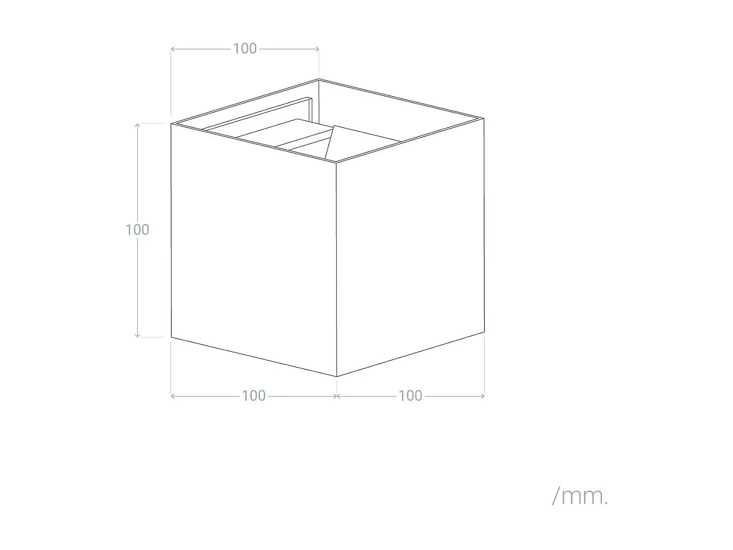 Applique Murale LED Extérieure Aluminium Eros 6W Éclairage Double Face Noire  4000K Blanc neutre