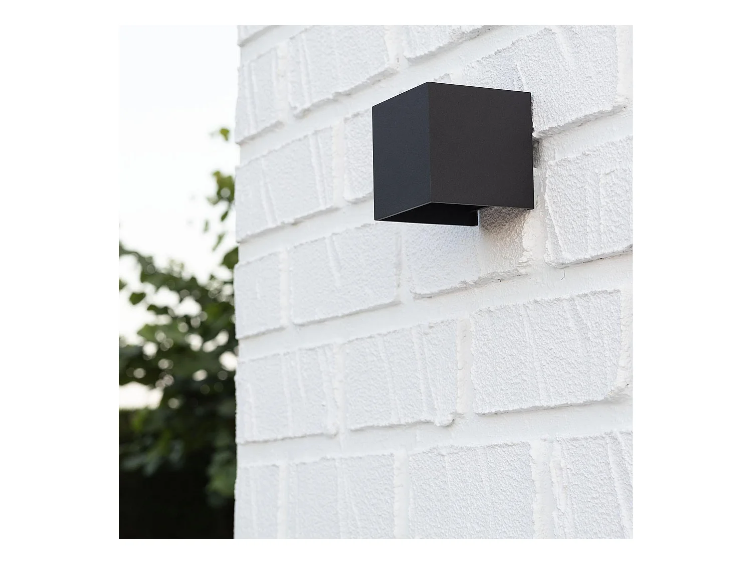 Aplique de Pared Exterior LED 6W Aluminio Iluminación Doble Cara Eros Negro 4000K Blanco Neutro