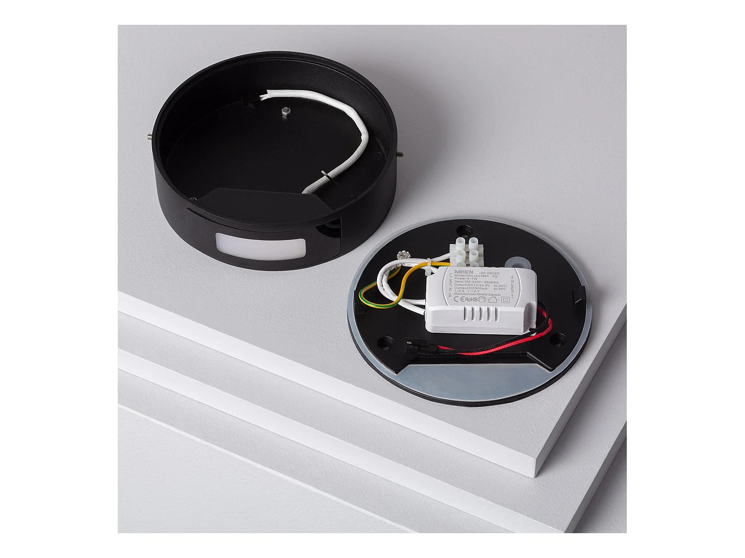 Aplique de Pared Exterior LED 6W Aluminio Crono Gris 3000K Blanco Cálido