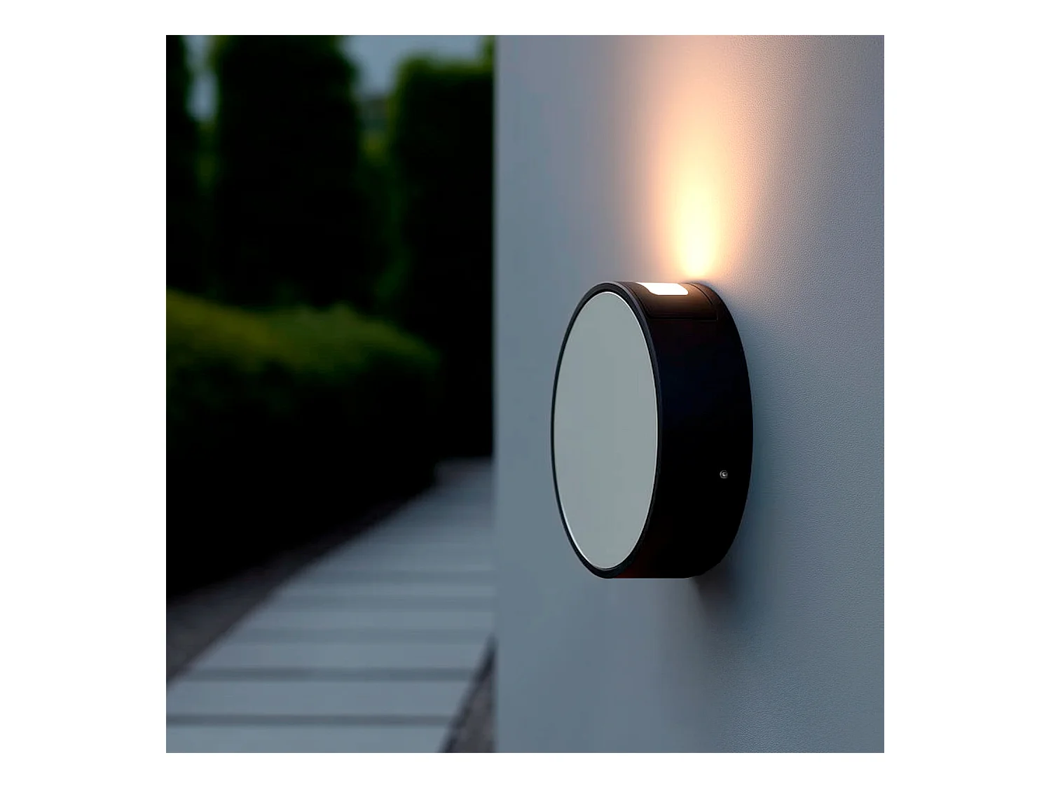 Applique Murale LED Extérieure Aluminium Crono 6W Grise 3000K Blanc chaud