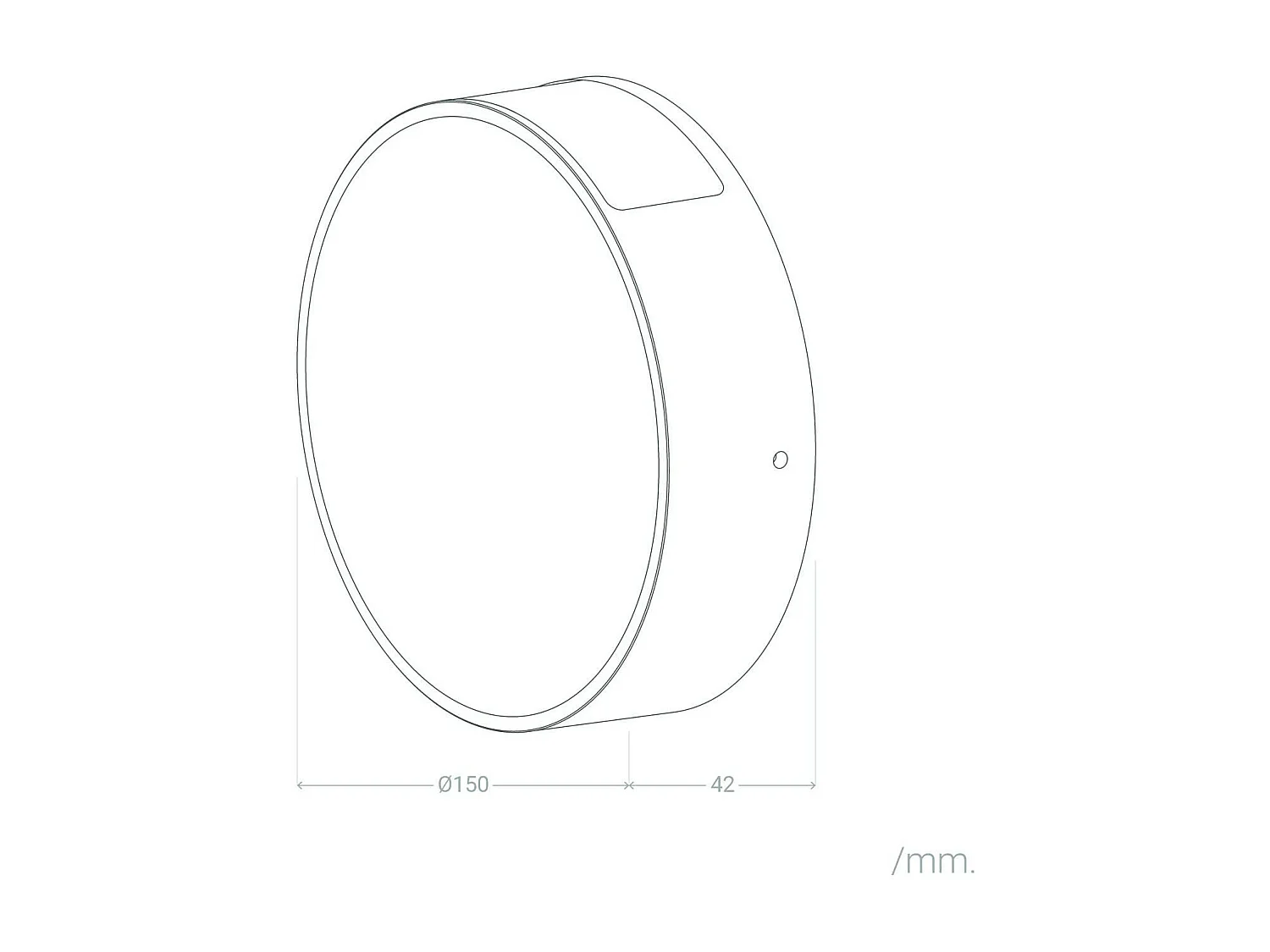 Applique Murale LED Extérieure Aluminium Crono 6W Blanche 3000K Blanc chaud