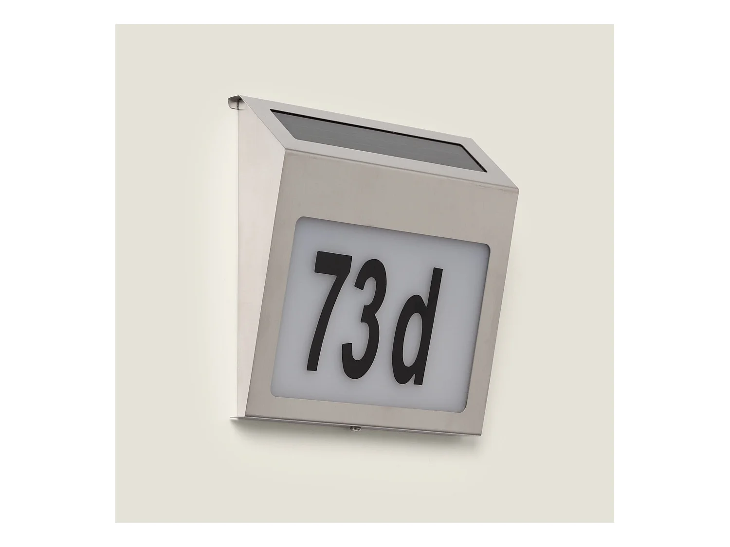 Applique Murale LED Extérieure Solaire Barua pour Numérotation de Maisons 6500K Blanc froid