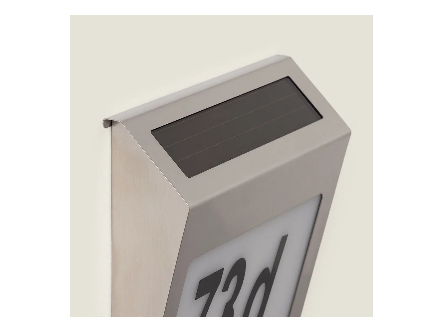 Applique Murale LED Extérieure Solaire Barua pour Numérotation de Maisons 6500K Blanc froid