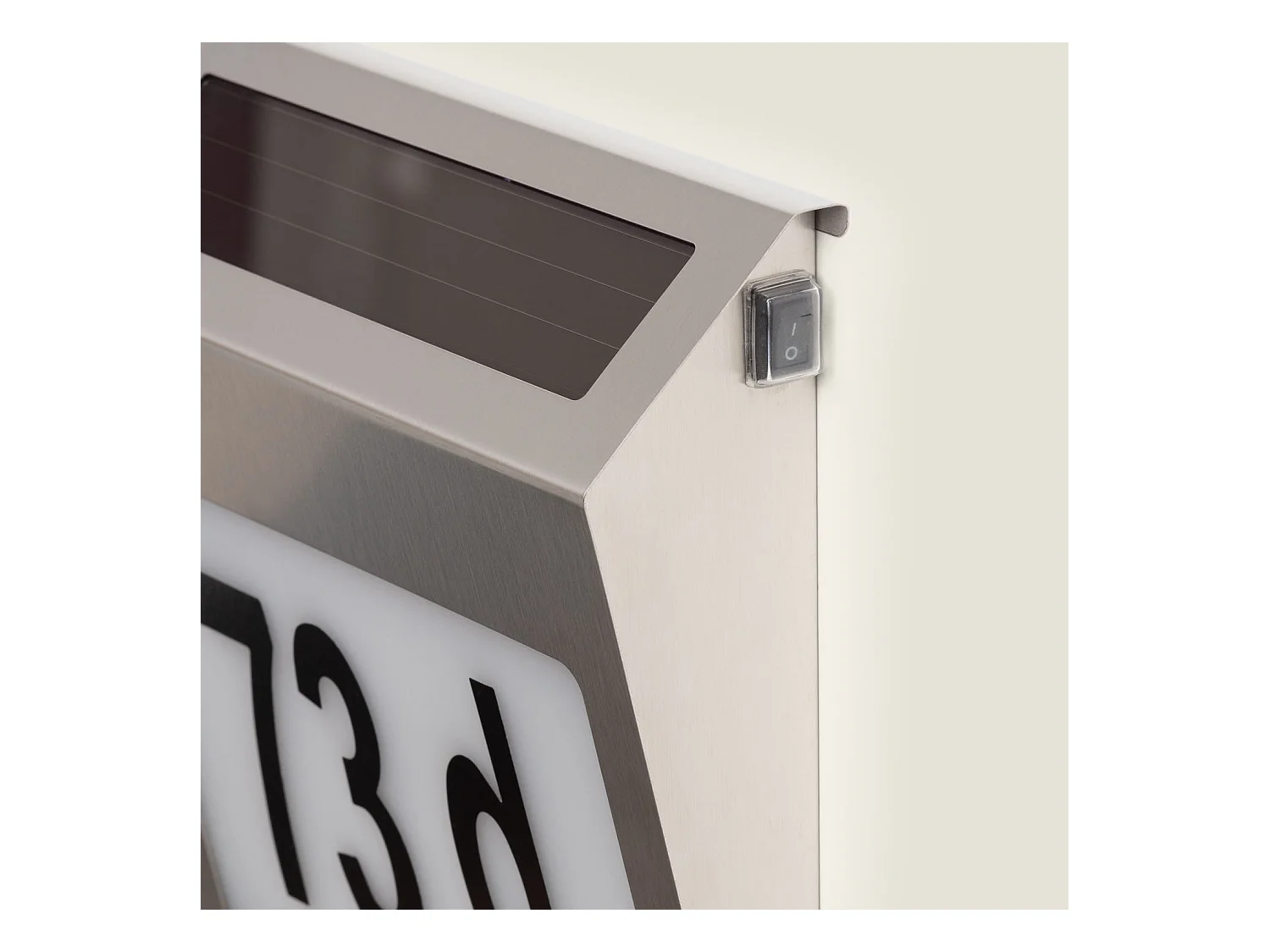 Applique Murale LED Extérieure Solaire Barua pour Numérotation de Maisons 6500K Blanc froid