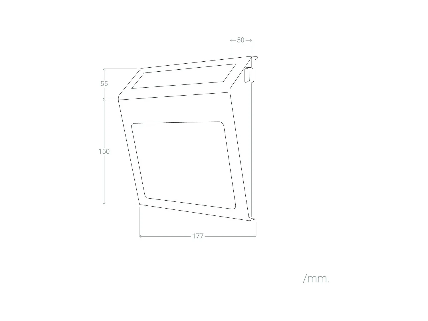 Applique Murale LED Extérieure Solaire Barua pour Numérotation de Maisons 6500K Blanc froid