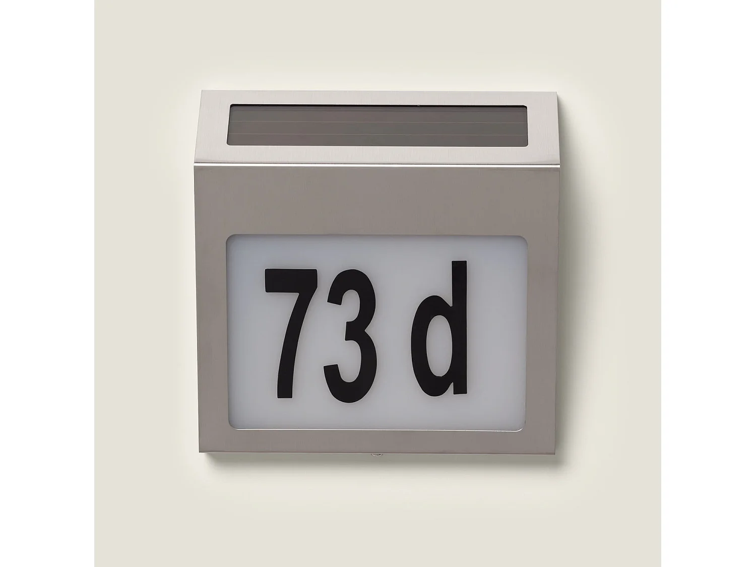 Applique Murale LED Extérieure Solaire Barua pour Numérotation de Maisons 6500K Blanc froid