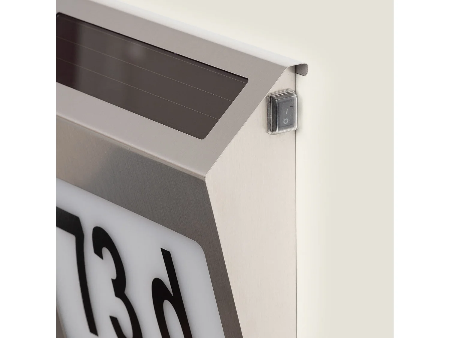 Applique Murale LED Extérieure Solaire Barua pour Numérotation de Maisons 6500K Blanc froid