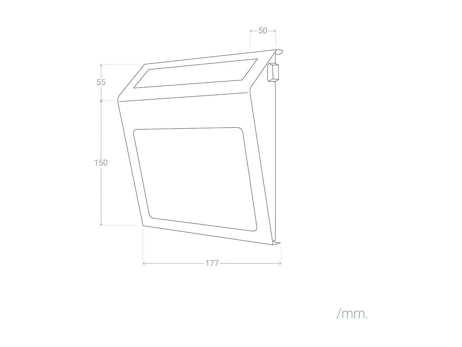Applique Murale LED Extérieure Solaire Barua pour Numérotation de Maisons 6500K Blanc froid