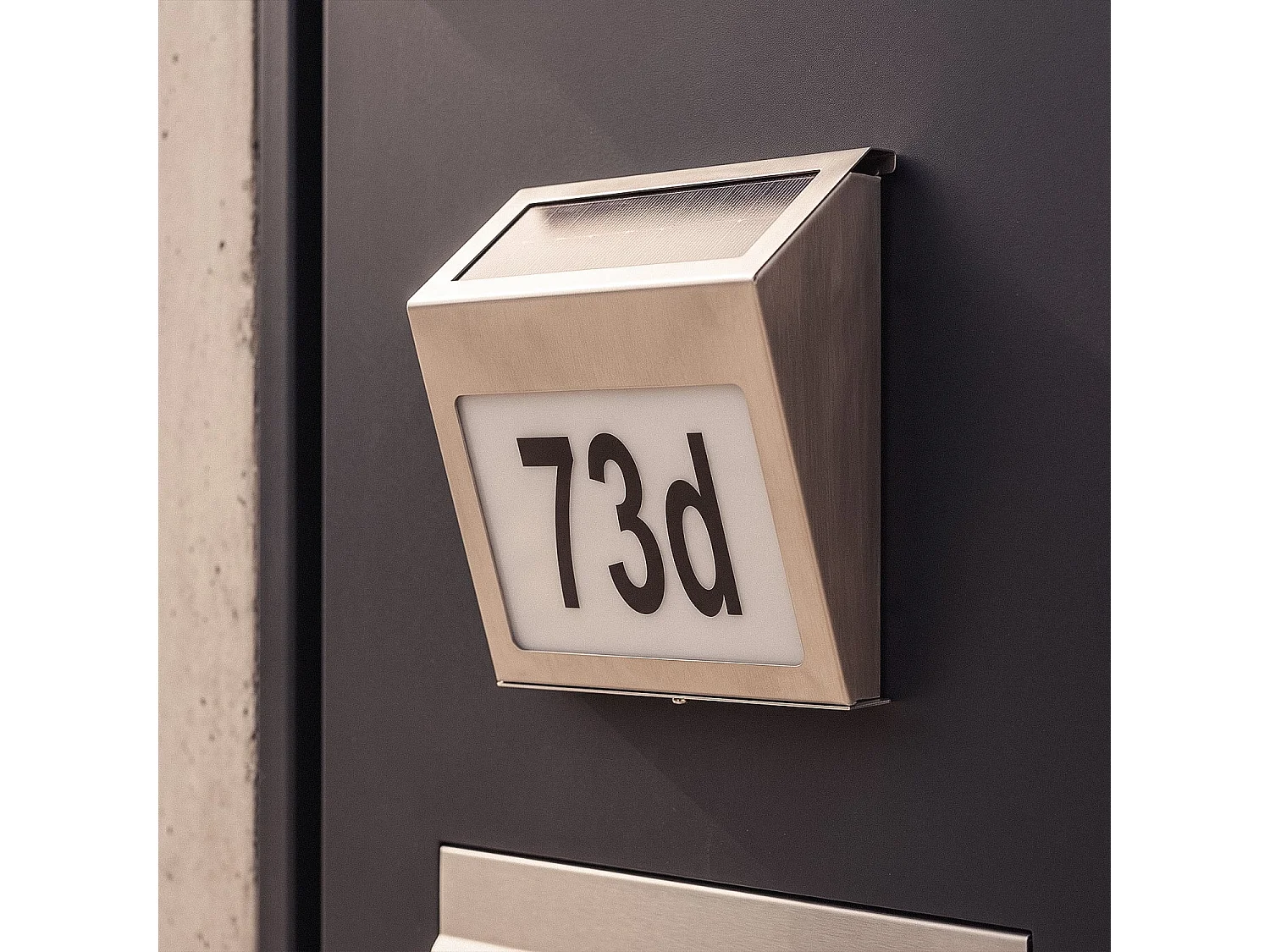 Applique Murale LED Extérieure Solaire Barua pour Numérotation de Maisons 6500K Blanc froid