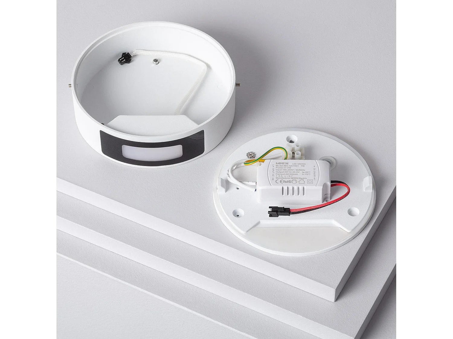 Applique Murale LED Extérieure Aluminium Crono 6W Noire 3000K Blanc chaud