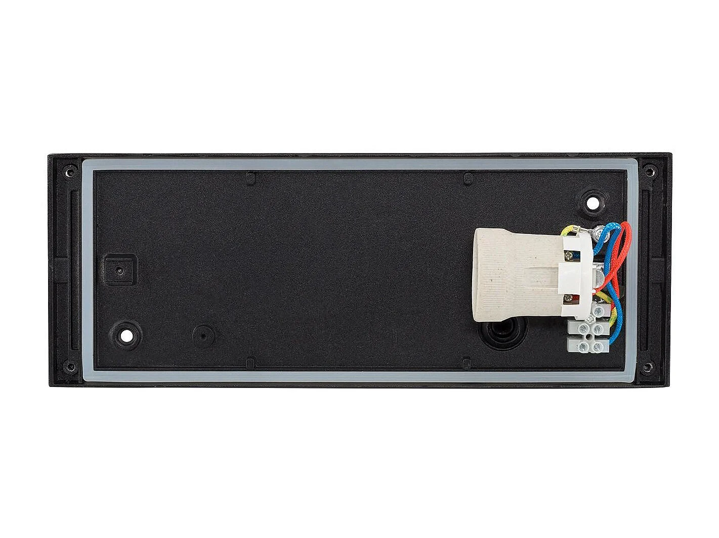 Aplique de Pared Exterior de Aluminio Riva Negro