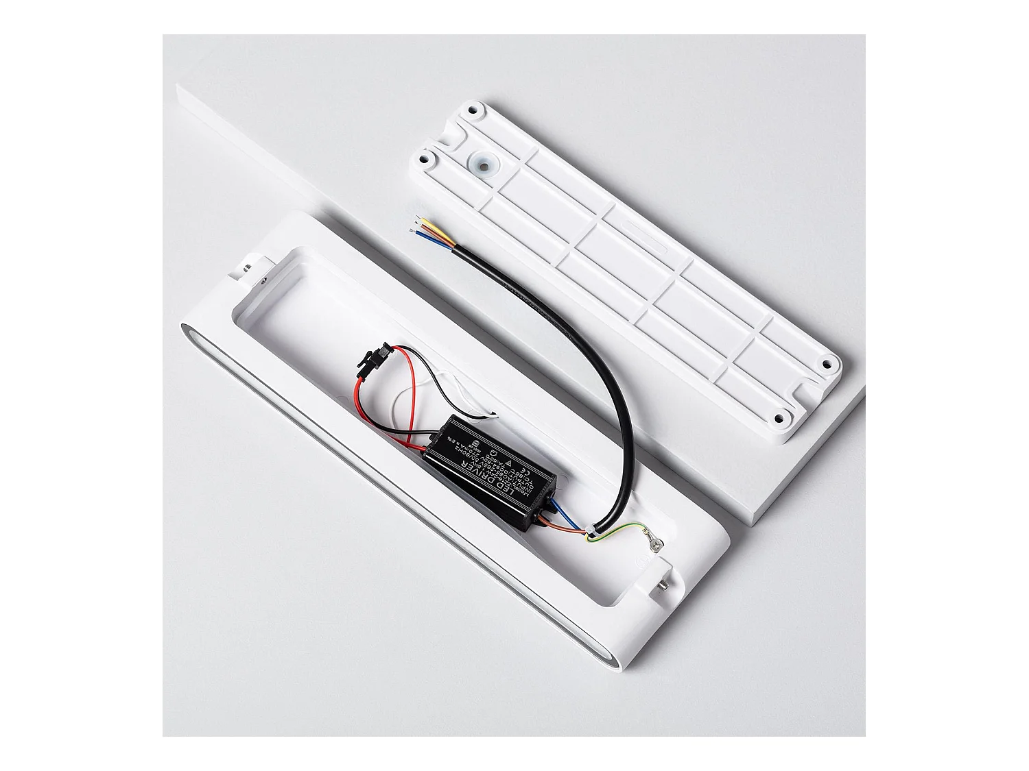 Applique Murale Extérieure LED 20W Aluminium Rectangulaire Éclairage Double Face Blanche