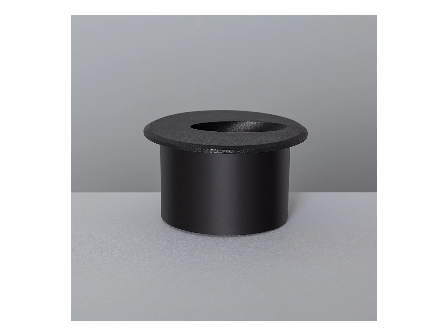 Balise LED Extérieure 3W Encastrable au Mur Ronde Bombée Adam Noire 2700K Blanc chaud