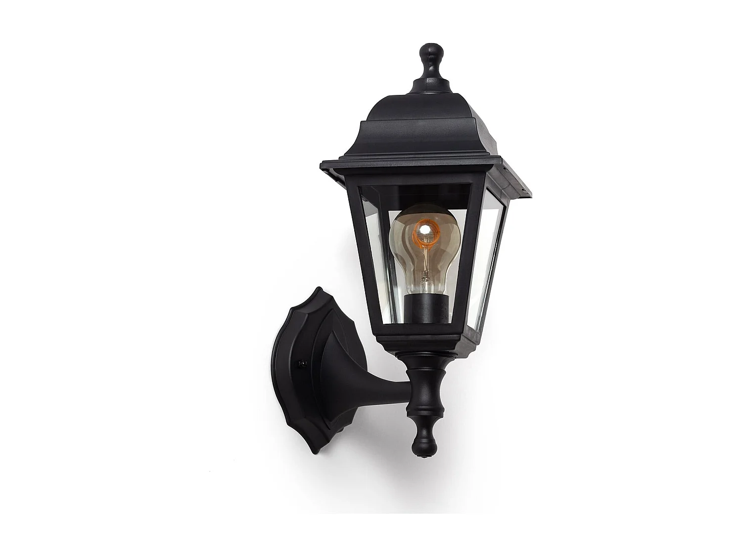 Lampe Murale Extérieure avec Détecteur de Présence PIR Mini Villa Noir