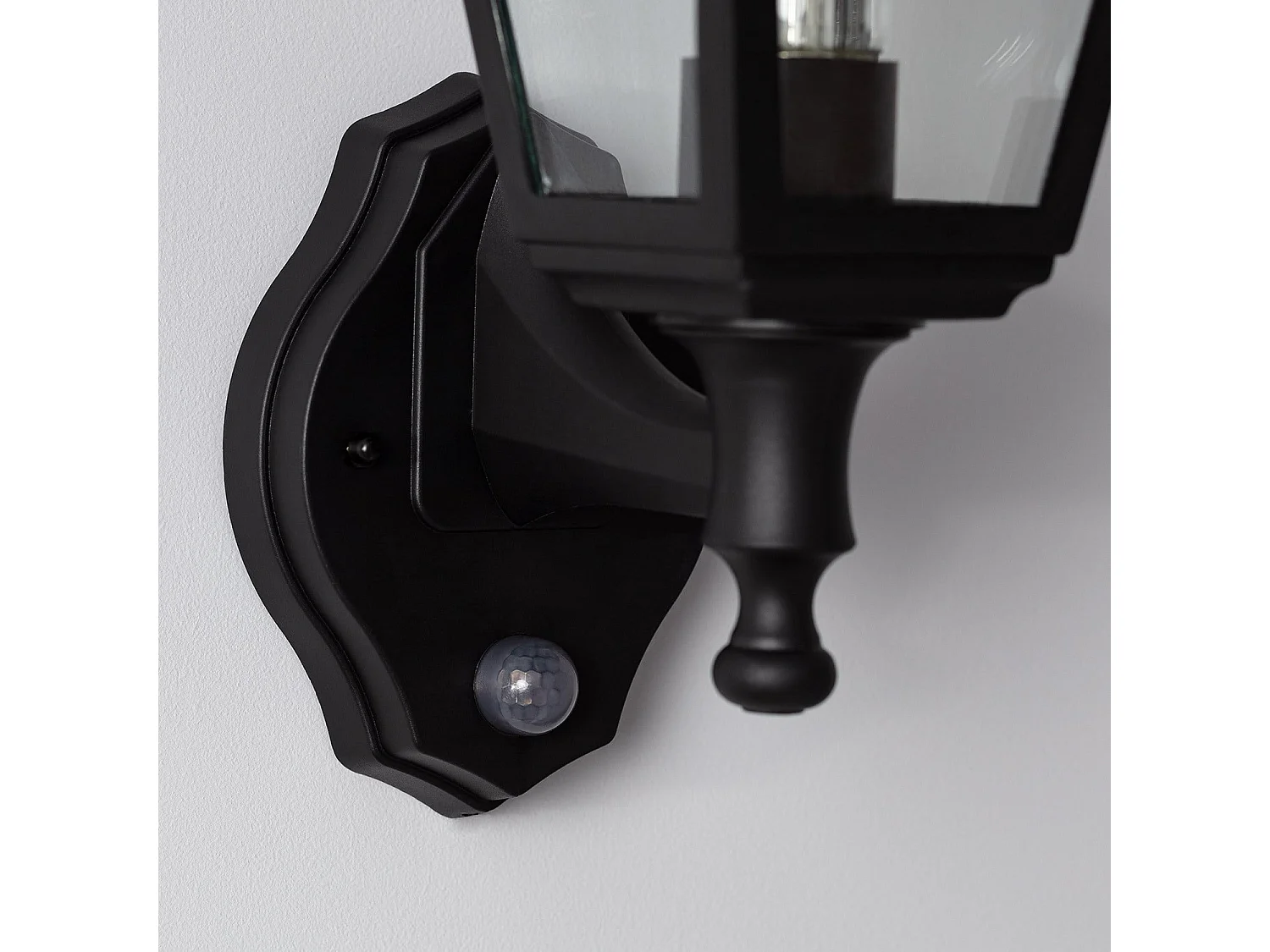 Lampe Murale Extérieure avec Détecteur de Présence PIR Mini Villa Noir